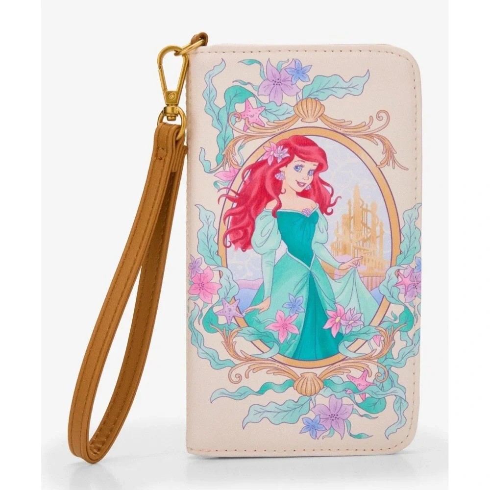 Loungefly‎ Disney The Little Mermaid  Portrait Tech Wallet Wristlet NWT!